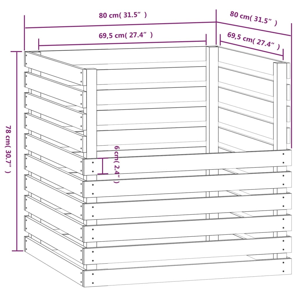 Composteur en bois 600L – Pratique, esthétique et durable - Ma-Poubelle-Compost