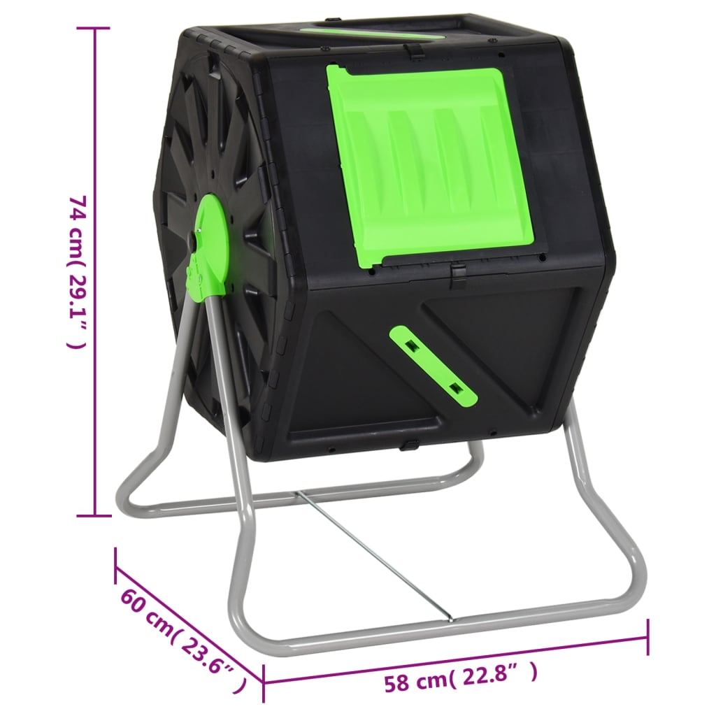 Composteur Rotatif 100L – Compact, Efficace et Accélérateur de Compostage - Ma-Poubelle-Compost