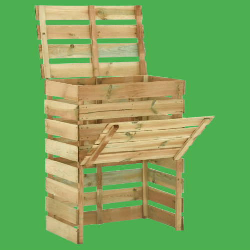 Composteur en bois 400L – Compact, robuste et écologique - Ma-Poubelle-Compost