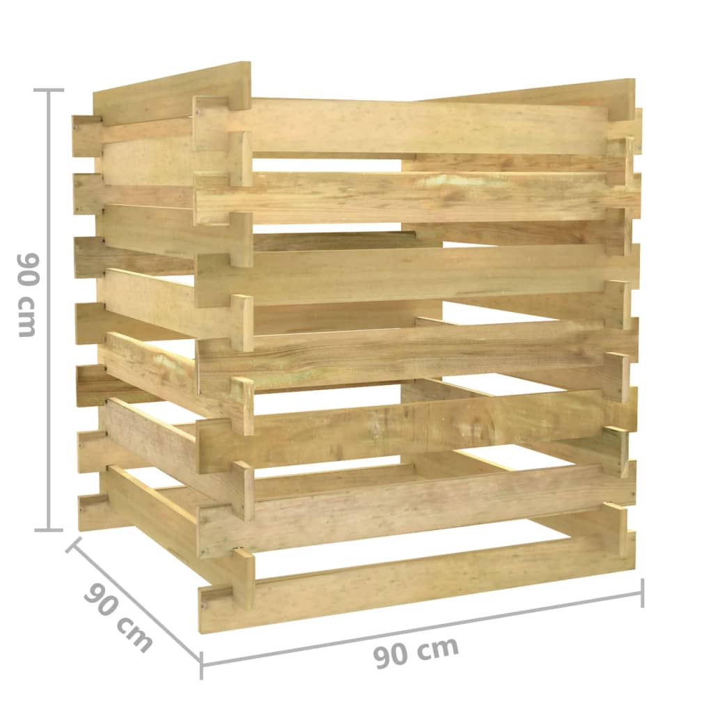 Composteur en bois 800L – Grande capacité pour un compostage optimal - Ma-Poubelle-Compost