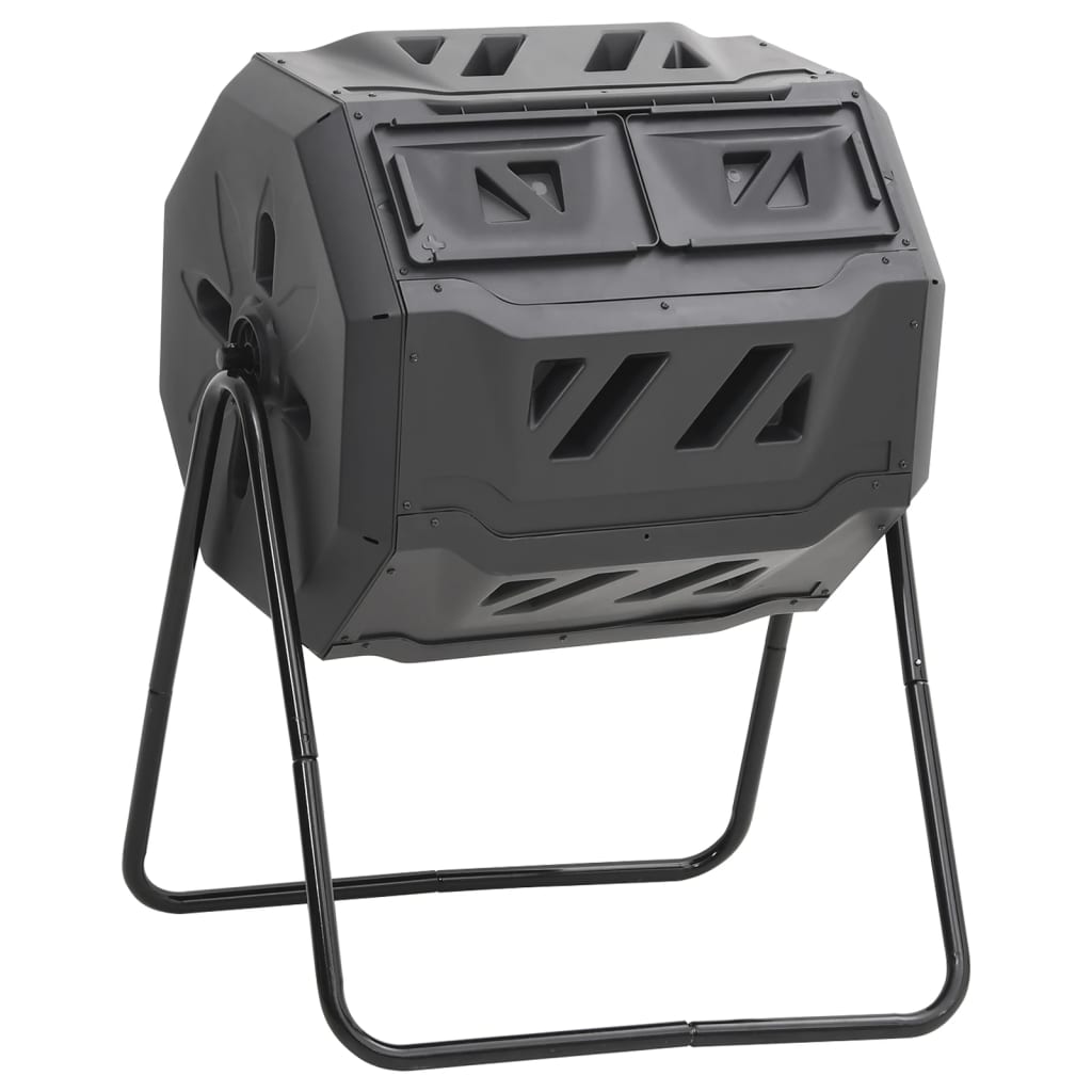 Composteur Rotatif sur Pied 160L – Ergonomique, Grande Capacité et Compostage Accéléré - Ma-Poubelle-Compost